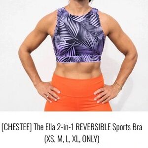 Chestee Barbella reversible sports bra. New without tags